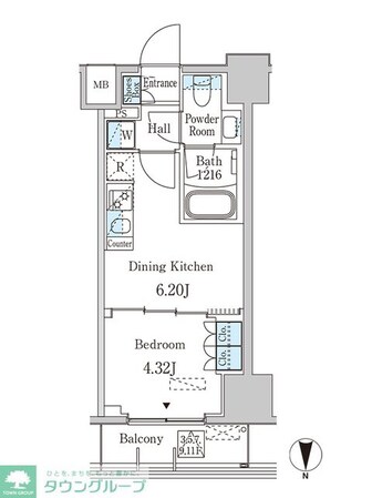 JP noie 西蒲田の物件間取画像